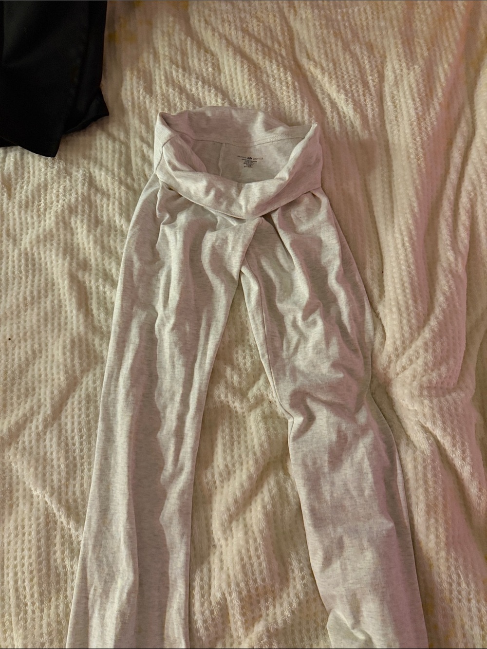 brandy melville grey fold over leggings